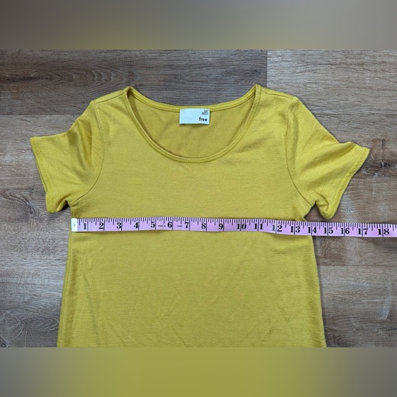 Aritzia Wilfred Free Esther T Shirt Dress *Yellow* Size XXS - Picture 5 of 8